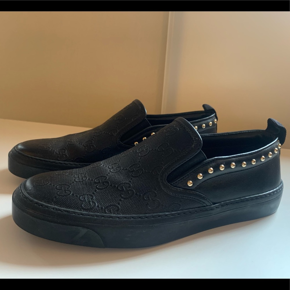 GG slide sneaker with studded detailing